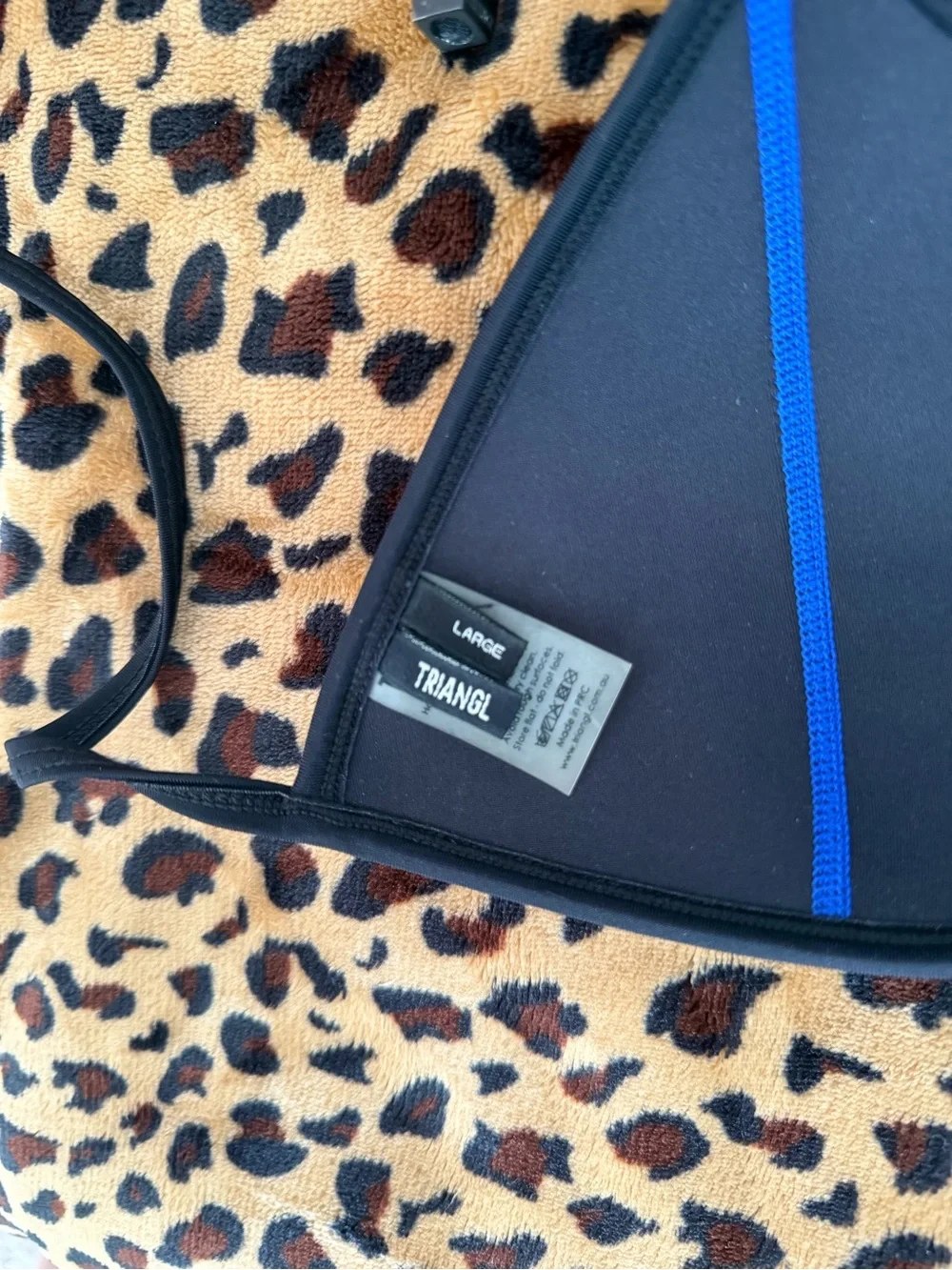 Triangl swimwear Blue, Black, & White OG 2010s Bikini Set